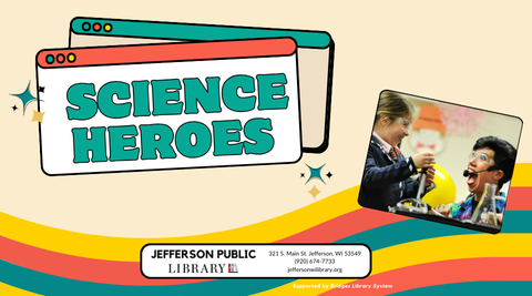 Image of text that reads, "Science Heroes".