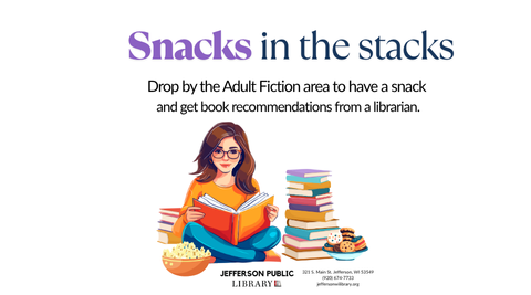 image of a woman seated on the floor with an open book in her lap and a stack of books and a bowl of cookies on her right side.i
