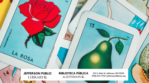Image of Lotería card featuring "La Rosa". 