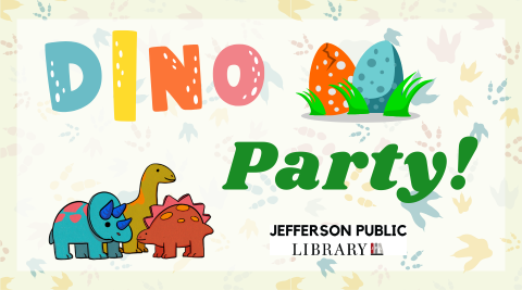 Image of text that reads "Dino Party"