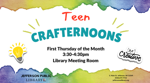 Teen Crafternoons. 