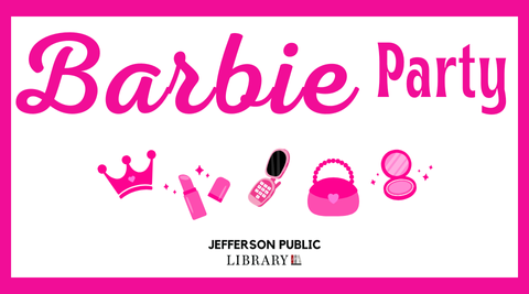 Image of text that reads "Barbie Party"